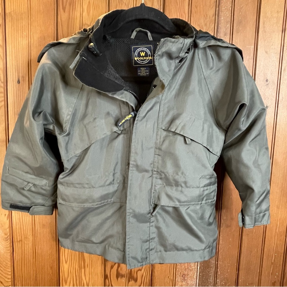 ⭐️Woolrich Green Winter Hooded Jacket